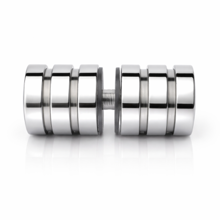 Ручка-кноб круглая, хром, нержавеющая сталь